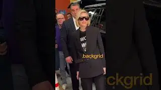 Cate Blanchett poses for photographers after promoting 