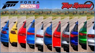 Top 24 Fastest Audi Cars in Forza Horizon 5 | Acceleration Battle (All Tuned)