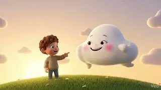 Happy Little Cloud ☁️ Kids Rhymes || #kidseducation #englishpoem #englishrhymes #kidseducation 