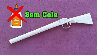 Origami arminha , Como fazer arma de papel sem cola