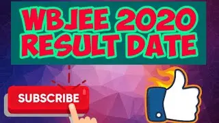 WBJEE 2020 Result date, #when WBJEE Result will come