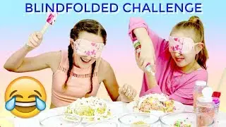 Blindfolded Cake Decorating Challenge - Check Out The Ending! Millie and Chloe