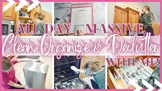 ALL DAY MASSIVE DEEP CLEAN, DECLUTTER & ORGANIZE WITH ME! 2022 SPRING CLEANING EXTREME KITCHEN CLEAN