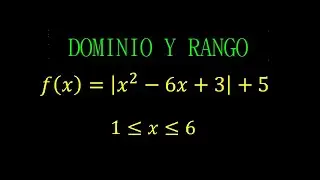 Dominio y rango de la función valor absoluto