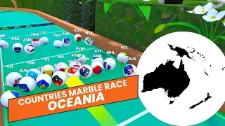 COUNTRIES MARBLE RACE | 28 Countries from Oceania | 16 Laps | ASMR Season 02, Round 5
