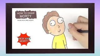 HOW TO DRAW MORTY FROM RICK AND MORTY FOR KIDS EASY