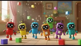 Siete Pequeños Robots de Juguete Marchan, Marchan | Canciones Infantiles y Rimas para Niños