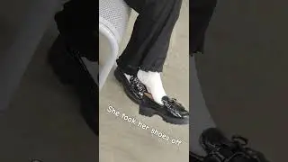 Candid Shoeplay in White Socks and Black Loafers at Walmart 🧦🥿🛒 #shopping #shoeplay #socks