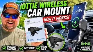 Автомобильное крепление для беспроводной зарядки смартфона Iottie @iOttieOfficial #беспроводноеза...