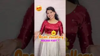 Onam jewellery from Meesho🌼|Part-1 | #meesho #jewellery #review #shorts