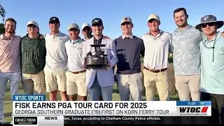 Georgia Southern graduate Steven Fisk earns PGA TOUR card for 2025, highlighting run that started...