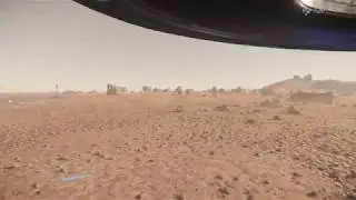 Star Citizen PTU 3.8 temp&ecirc;te de sable sur Daymar.