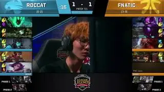 ROC vs FNC (LCS EU 2017s W3) game3