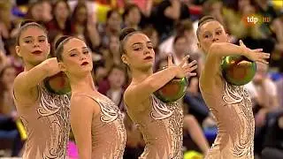 Gimnasia Rítmica  Copa Mundial Guadalajara 2018  Conjunto Argentina  Pelotas + Sogas