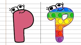 Alphabet Lore Vs Real Life Alphabet Lore Pop It | Fun Drawing