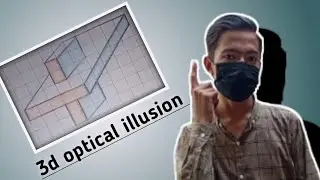Draw a 3d optical illusion of art | easily draw for beginner 