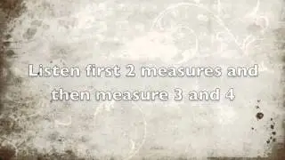 Ear training - Melodic Dictation 1 - Major and minor second interval