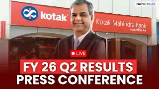 Kotak Mahindra Bank Press Conference LIVE | Kotak Mahindra Bank Q2 Result | Kotak Bank Results Today