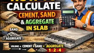 Cement, Sand & Aggregate Calculation | Easy Method for Site Engineers @TheCivilMindset.98 