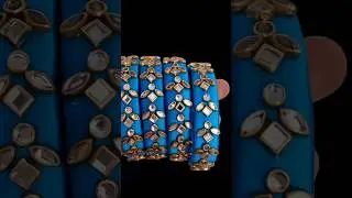 Royal Blue Designer Silk Thread Bangles 💙 | Party Wear Bangle Set, 2026
