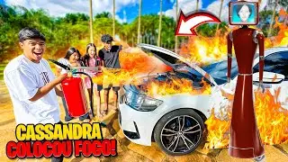 CASSANDRA COLOCOU FOGO NO CARRO DO ESTEVÃO! *ela está brava😰