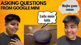 ASKING FUNNY QUESTION FROM GOOGLE MINI HOME || KRISH BHAI ||