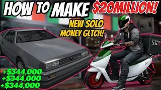 *NEW MONEY GLTCH* HOW TO MAKE $20MILLION FAST *EASY* CAR DUPLICATION & PIZZA DELIVERY - GTA 5 Online