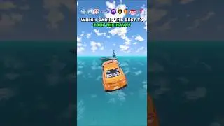 Cars Jumping Onto Aircraft Carrier Challenge 🚗 | BeamNG.drive #shorts