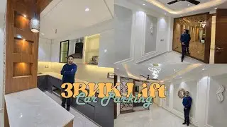 115 gaj 3bhk + 2 toilet car parking lift luxury interior 80 feet road 🛣️ green belt facing sector 1 
