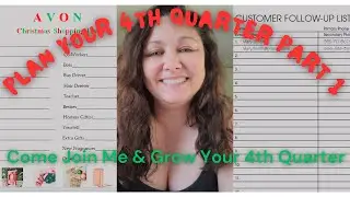 Avon Sales Tips/Plan Your 4th Quarter/Part 1