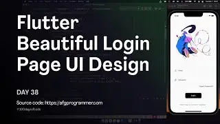 Flutter UI | Beautiful Login Page UI Design - Day 38