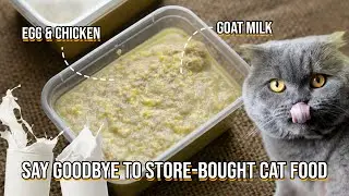 Healthy Homemade Cat Food Recipe with Goat Milk: A Nutritious Meal for Your Cat || CAT FOOD 5