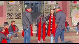 Nukkad natak on Menstrual hygiene in Gandhi medical college .