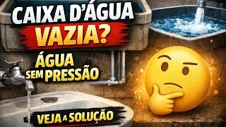 Caixa d’água vazia e água sem pressão? Veja o que fazer!