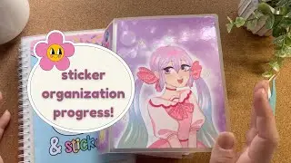 it took me three days to organize my stickers!: a sticker stash flip