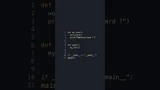 Main Functions in Python