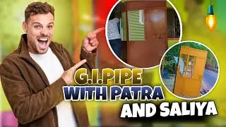 GI Pipe Aur Patra Se Banaya Solid Safety Door | Painting, Fitting Full Process | Vlog in Hindi