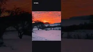 Winter Sunset Vibes 🌅 | Why This View Feels So Peaceful 😮❄️