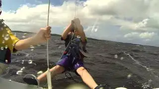 Just for fun on Dart 18 : Justine at the trapeze