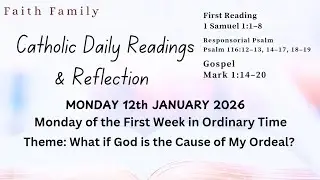 Today's Catholic Mass Readings and Gospel Reflection &ndash; Monday, January 12, 2026 #catholicfaith