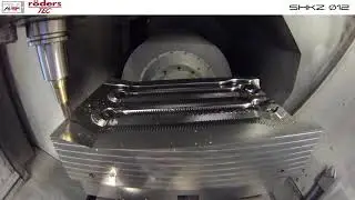 Machining of a forging die at a Röders RXU1000DSH with Aura tools  HSC Milling / HSC Fräsen