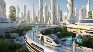 Nebula Wars 2350: The White & Gold Future City Faces Total Destruction | AI Sci-Fi War (4K)