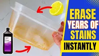 How to Remove Stains From Plastic Containers Easily