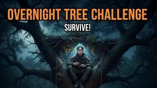 OVERNIGHT SURVIVE TREE 🌴 CHALLENGE 🤯