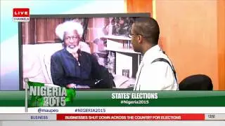 #Nigeria2015: Soyinka Scores 2015 Election Process 'Slighty Above Average 11/04/15
