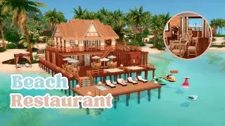 Sulani Beach Restaurant | The Sims 4 | Stop Motion Build | No CC