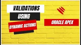Как вызвать проверку данных с помощью динамических действий #oracle #oracleapex #apex