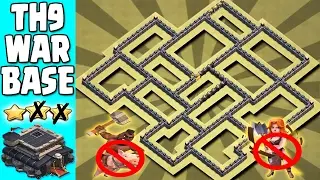 TH9 ANTI GOVAHO |ANTI GOHO|ANTI 3 STAR| TH9 WAR BASE + REPLAY PROOF|
