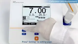 Operation guid of M300F Benchtop Multiparameter water quality meter