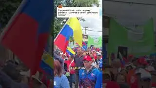 V&aacute;yanse al carajo, yankees&rdquo;: Equipo de f&uacute;tbol catalan pancarta en rechazo a EEUU contra Venezuela.
